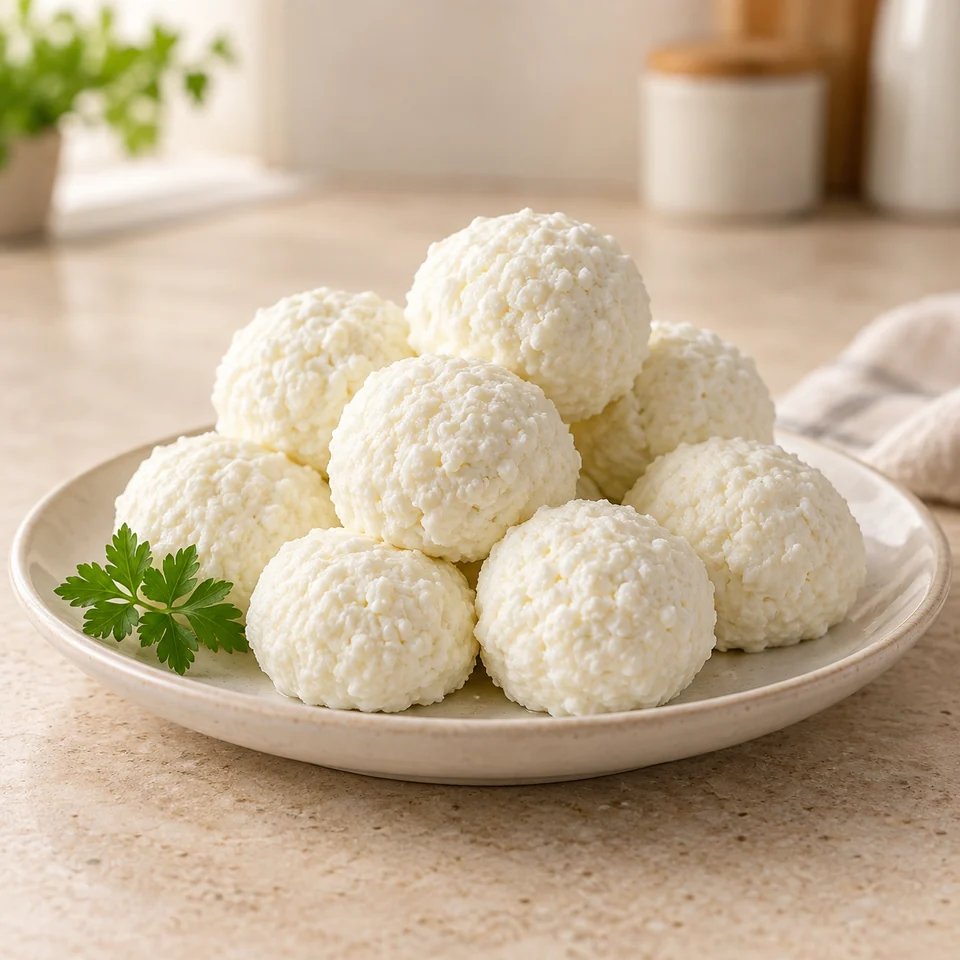 Illustration: cottage cheese balls