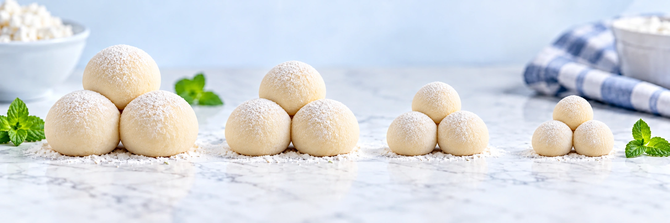 Dough ball illustration: Ø 40 mm