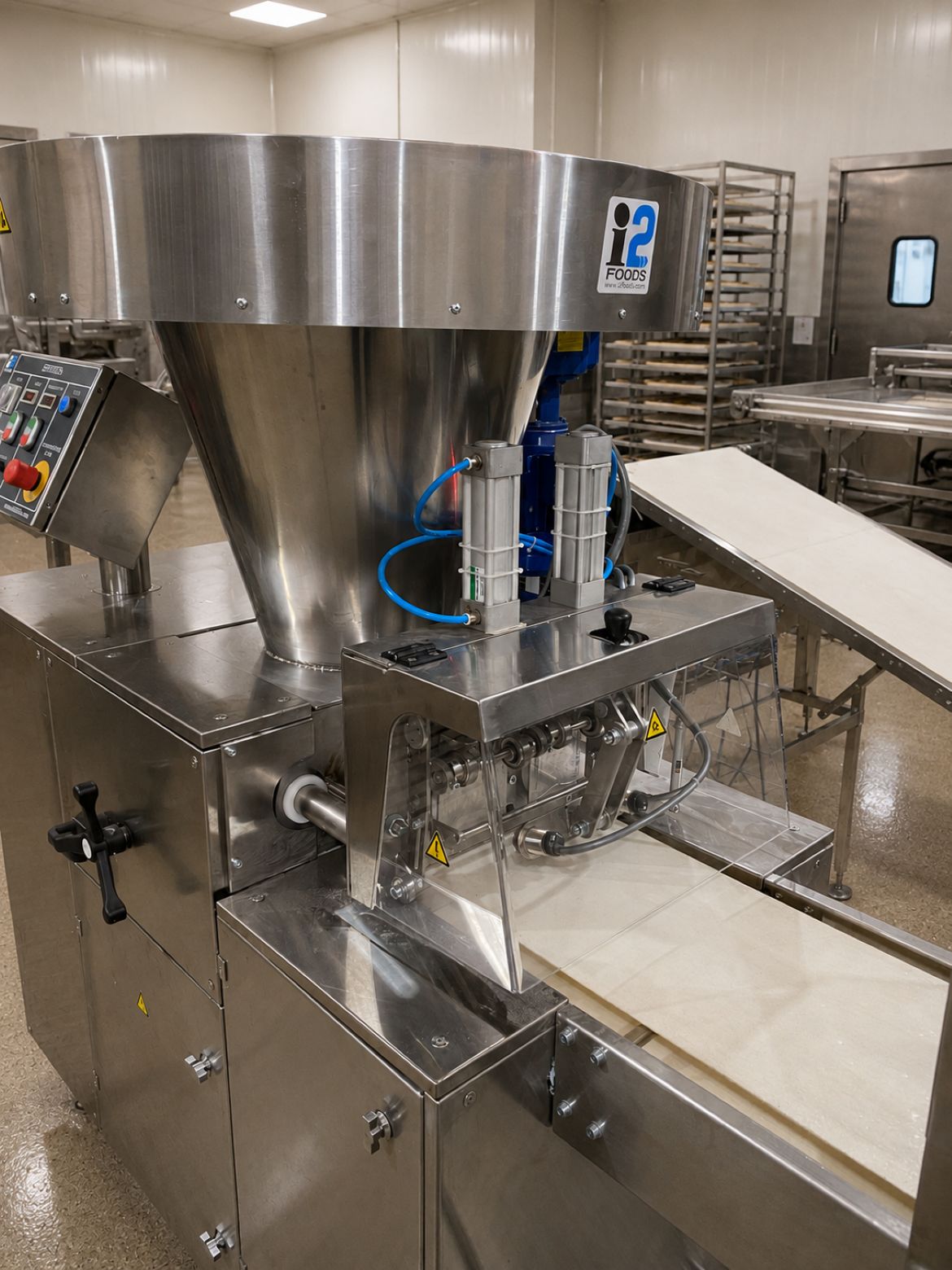 Pita line dough divider augers
