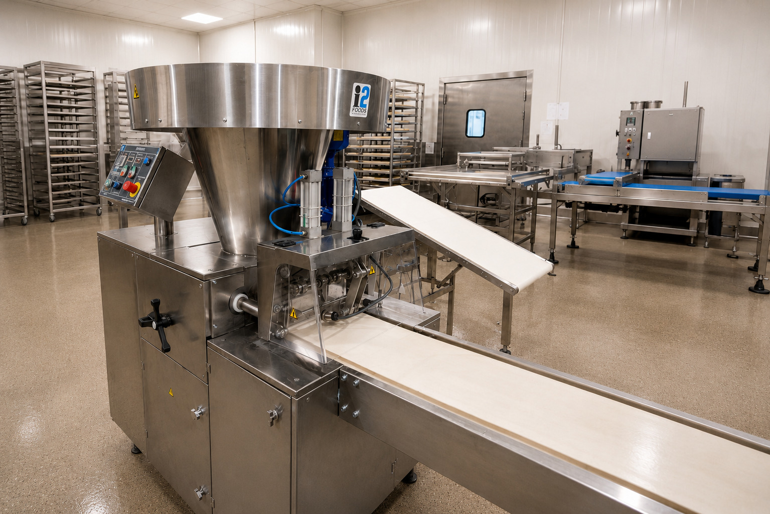 Gentle Dough Handling and Easy Sanitation